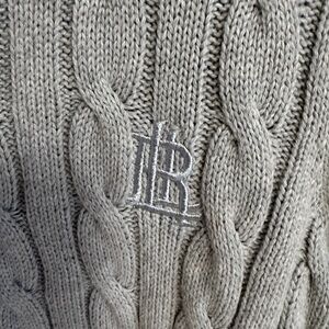 Ralph Lauren Women's Cable Knit Sweater - Gray